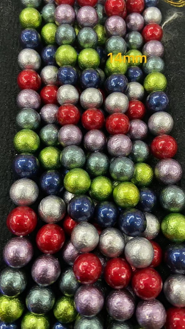Mix color shell pearl beads 2022-9-19-006